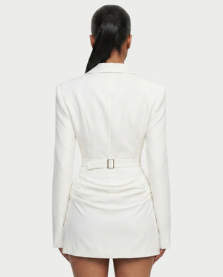 MIKAY Ruched Blazer Bodycon Mini Dress