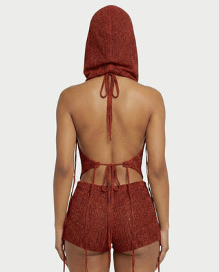 Chaqueta de piel sintética con textura de cocodrilo BEXLEY
