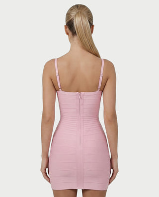 Vestido mini de vendaje AQUINO