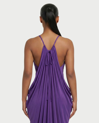 LUREA Draped Flowy Maxi Dress