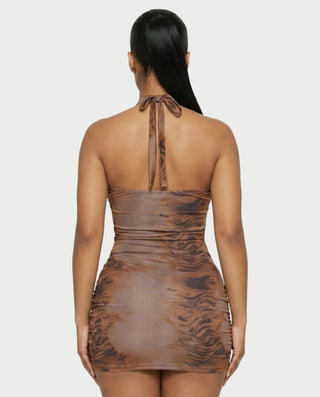 HARISSA Halter Neck Mini Dress