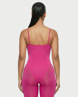 BLANCA Square Neck Capri Romper