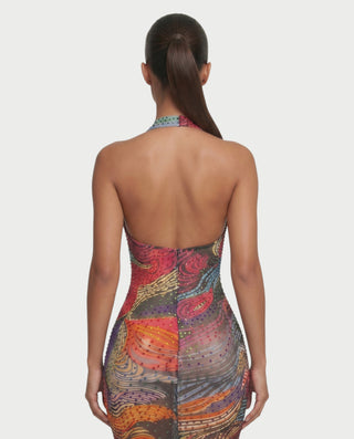 Vestido mini de vendaje AQUINO