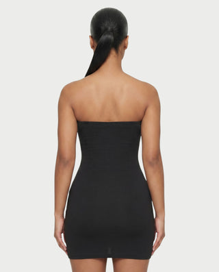 Vestido mini con aberturas de malla IRIS