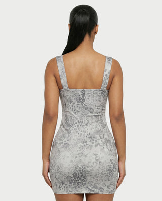 MIRATA Leopard Corset Bodycon Mini Dress