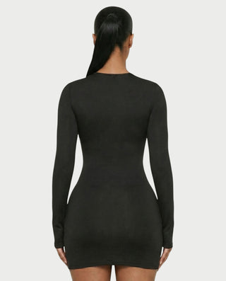 Vestido mini ajustado con cordones MITCH