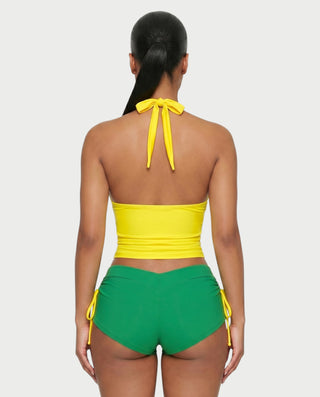 RALCY Brasil Halter Tankini & Ruched Short Set