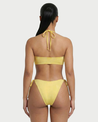 GANIYA Bandeau Bikini Top & Maxi Skirt Three-Piece Set