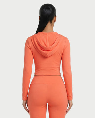 RAINY Zip-Up Hoodie and Flare Pants Set