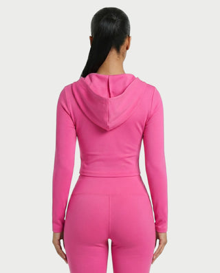 RAINY Zip-Up Hoodie and Flare Pants Set