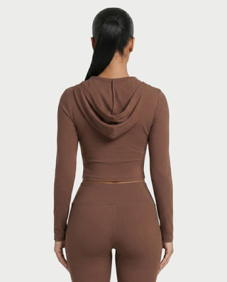 RAINY Zip-Up Hoodie and Flare Pants Set