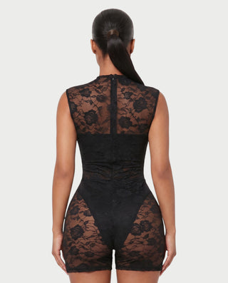 ELIANNA Lace Cut-out Romper