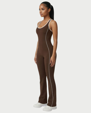 ZIRANA Open-Back Flared Jumpsuit