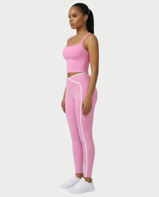 JINYA Padded Square-Neck Active Crop Top
