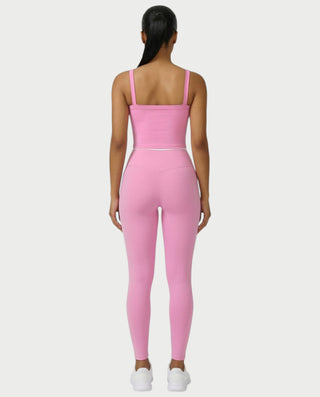 JINYA Padded Square-Neck Active Crop Top