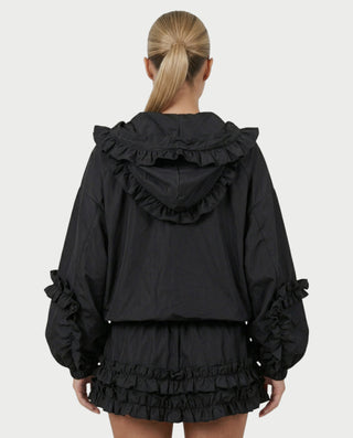 FINA Ruffle-Trim Hooded Jacket & Mini Skort Set