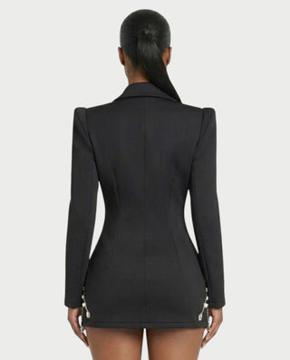 Vestido midi con flecos y escote pronunciado de LIRRA