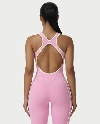 ZIRANA Open-Back Flared Jumpsuit