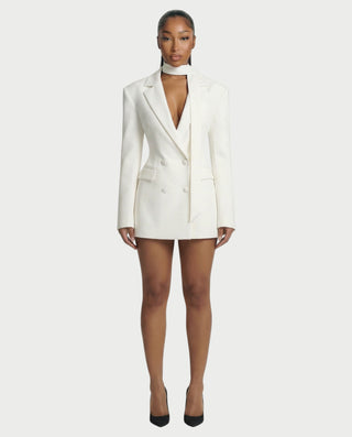 Blazer con corsé de encaje ceñido ENNA