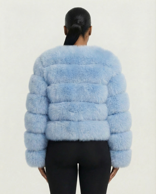 Chaqueta de piel sintética tipo burbuja BEATRICE