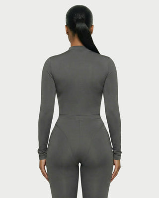 HAINA Long-Sleeve Bodysuit & High-Waist Leggings Set