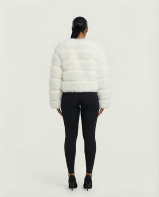 Chaqueta de piel sintética tipo burbuja BEATRICE