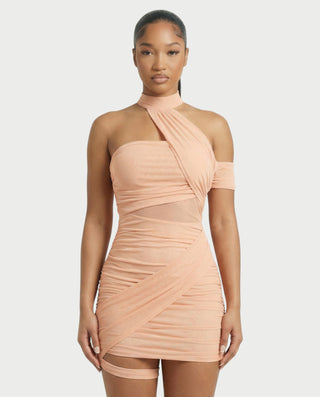 ASHLEY Mesh Open Back Maxi Dress Celestia ASHLEY Mesh Open Back Maxi Dress Celestia