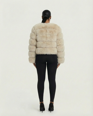 Chaqueta de piel sintética tipo burbuja BEATRICE