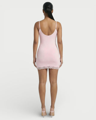 MEVAYA Lace-Trim Cami Bodycon Mini Dress