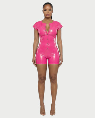 ANGELA Mono de piel sintética sin espalda