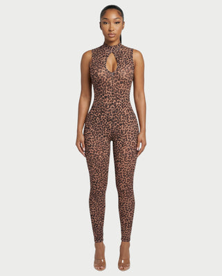 Mono de leopardo con cuello alto DIONNE