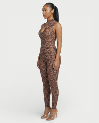 Mono de leopardo con cuello alto DIONNE