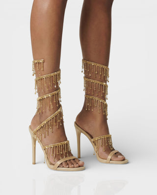 MANDY Tassel Wrap Around Heels