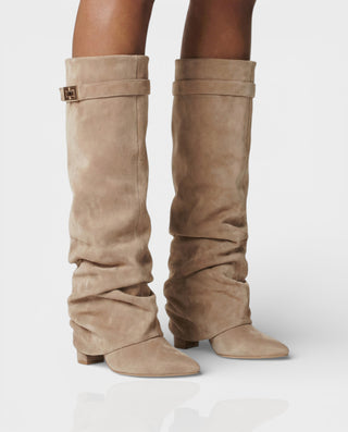 Botas hasta la rodilla con punta holgada MAISY