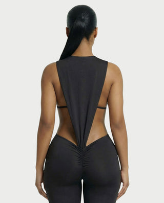 PIOLA Conjunto de body con aberturas y leggings fruncidos