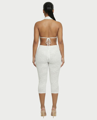 Mono de encaje con cuello vuelto KATRINA