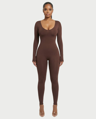 Mono de manga larga con escote pronunciado HINNA