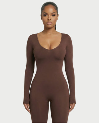 Mono de manga larga con escote pronunciado HINNA