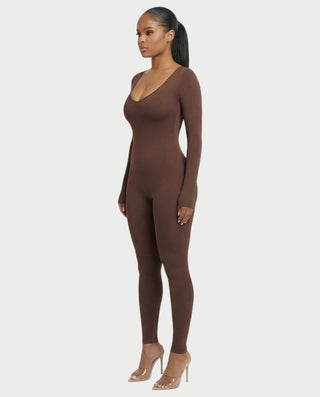 Mono de manga larga con escote pronunciado HINNA