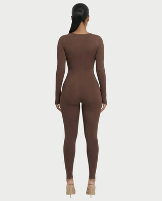 Mono de manga larga con escote pronunciado HINNA