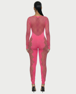 TAVORA Mesh Detail Jumpsuit