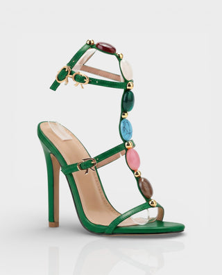 KARA Stiletto Gemstone Heels