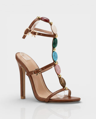KARA Stiletto Gemstone Heels