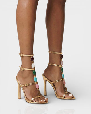 KARA Stiletto Gemstone Heels