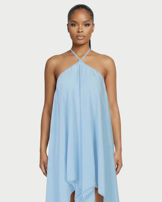 Vestido mini halter fluido ZIANE