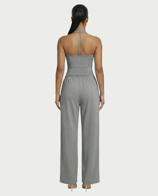 Chaleco corto con hebilla frontal de piel sintética QUELLA