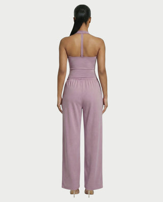 Chaleco corto con hebilla frontal de piel sintética QUELLA