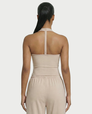 Chaleco corto con hebilla frontal de piel sintética QUELLA