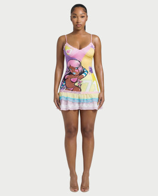 ZUZU Y2K Ruffle Hem Lace Mini Dress - Pink / L - Women's Fashion - Celestia ZUZU Y2K Ruffle Hem Lace Mini Dress - Pink / L - Women's Fashion - Celestia