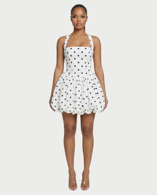PHILIPPA Polka Dot Bubble Skirt Mini Dress